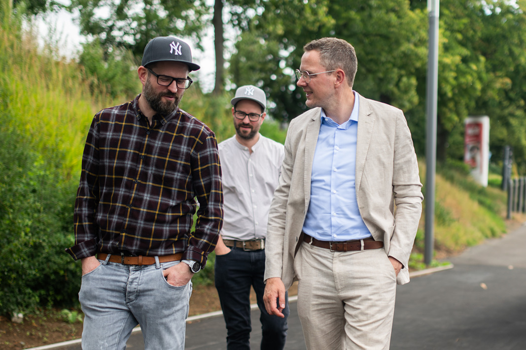 Sommerbesuch des HMWK Staatssekretärs Christoph Degen  in der HUETTE38!
